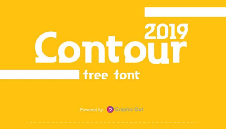 فونت انگلیسی مدرن کانتور   Contour Font