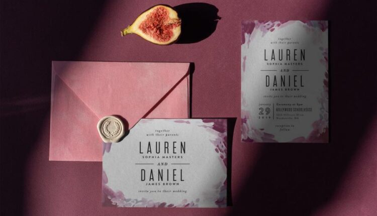 موکاپ کارت عروسی شیک و زیبا   Wedding Day Mock Up