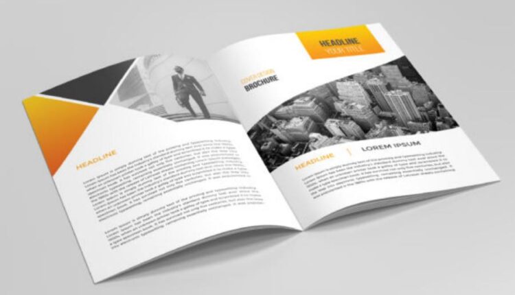 طرح لایه باز بروشور شرکتی دو لت   Business Brochure Template