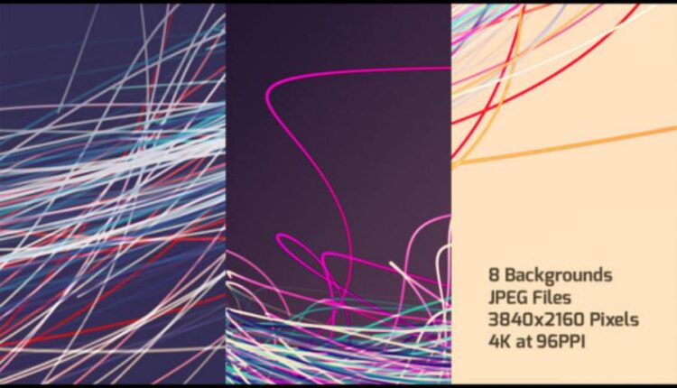 بک گراند های زیبای خط های نورانی   Colorful Lines Background