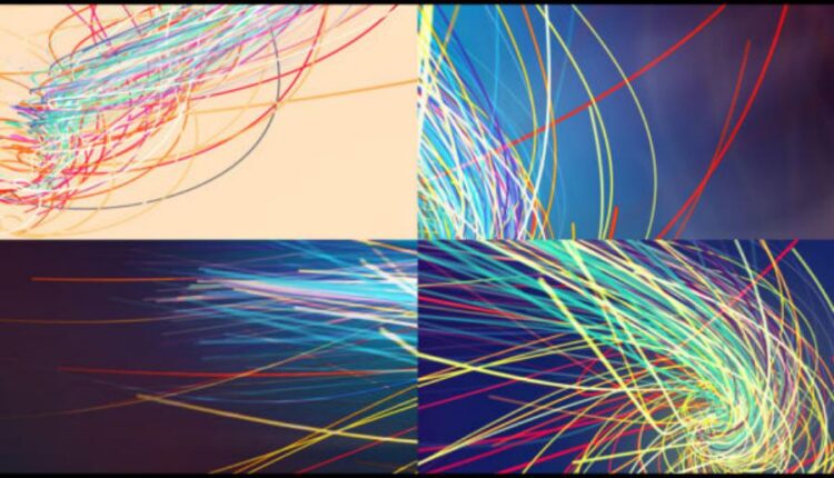 بک گراند های زیبای خط های نورانی   Colorful Lines Background