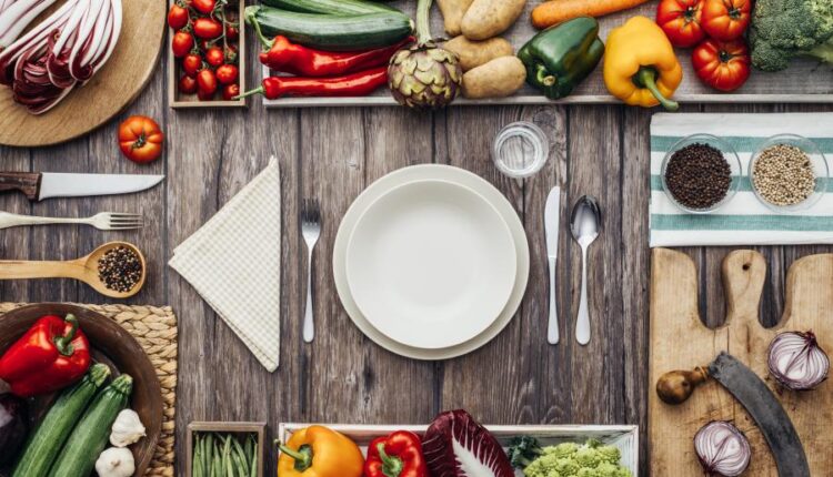 عکس استوک میز آشپزی در آشپزخانه   Cooking in a rustic kitchen