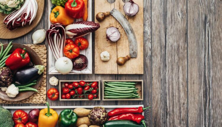 عکس استوک میز آشپزی در آشپزخانه   Cooking in a rustic kitchen