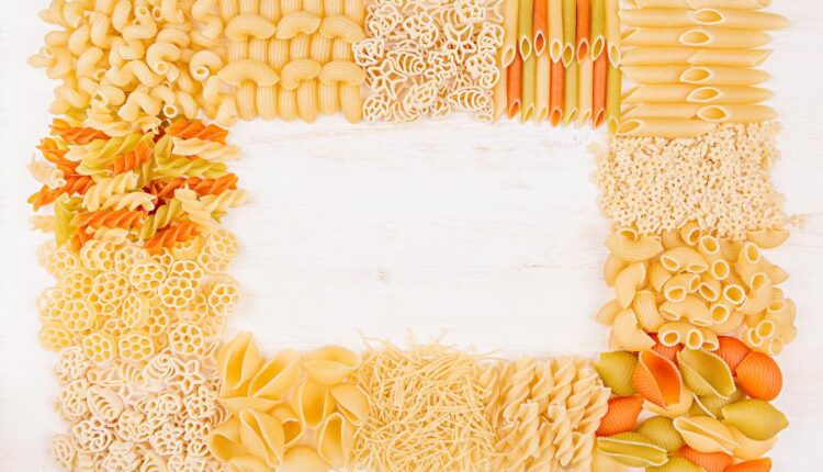 عکس استوک ماکارونی و پاستا   Italian Pasta Background