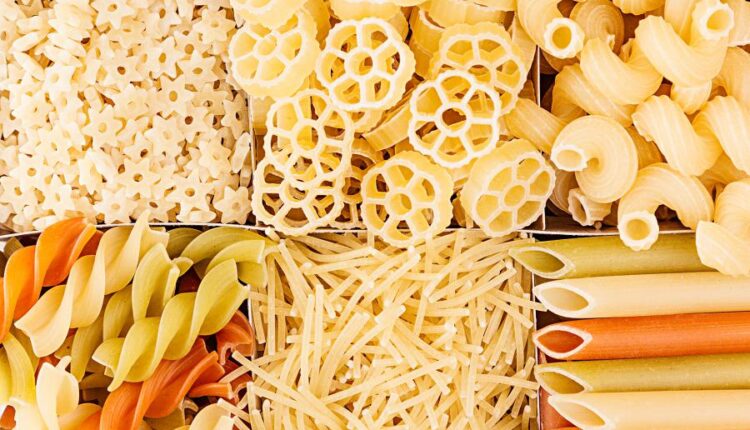 عکس استوک ماکارونی و پاستا   Italian Pasta Background