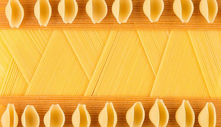 عکس استوک ماکارونی و پاستا   Italian Pasta Background