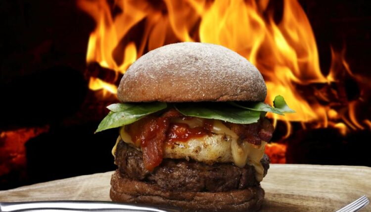 عکس استوک همبرگر و چیزبرگر اشتهاآور   Appetizing hamburger