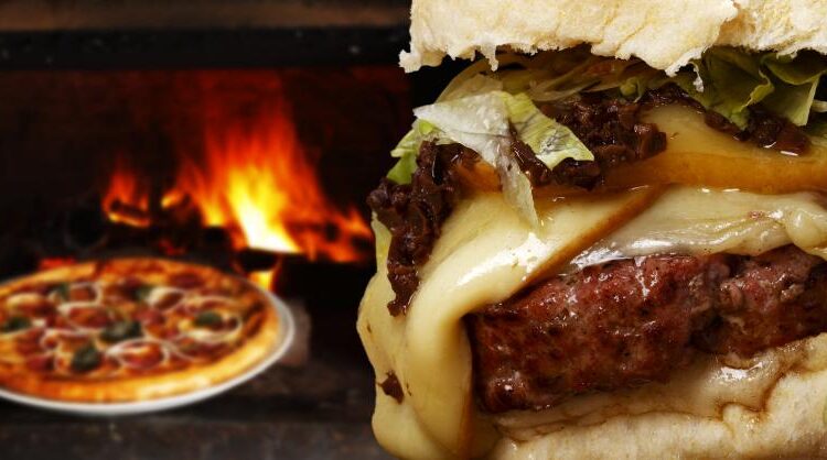 عکس استوک همبرگر و چیزبرگر اشتهاآور   Appetizing hamburger