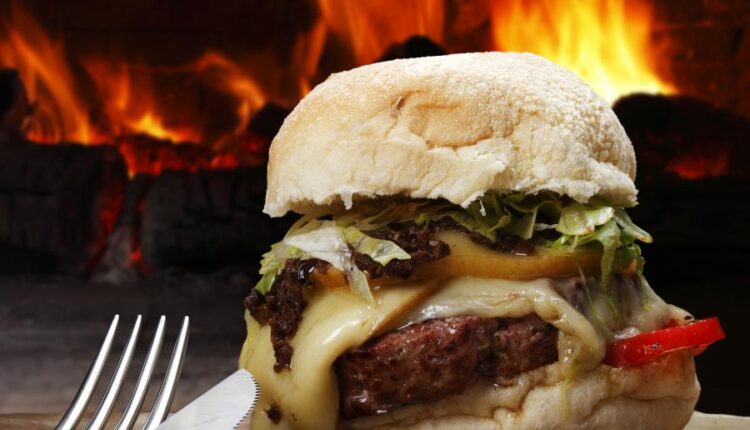 عکس استوک همبرگر و چیزبرگر اشتهاآور   Appetizing hamburger