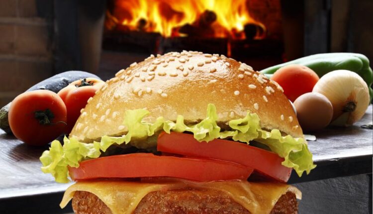 عکس استوک همبرگر و چیزبرگر اشتهاآور   Appetizing hamburger
