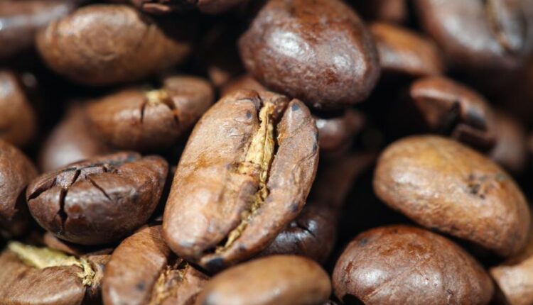 عکس استوک قهوه و دانه های رست شده آن   beans and flavored