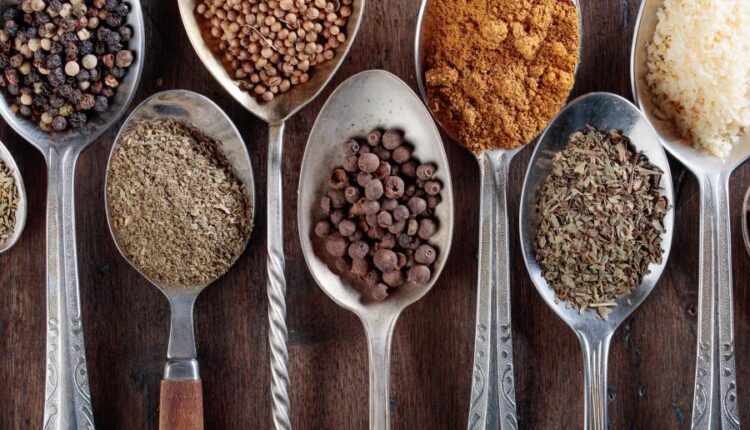 عکس استوک ادویه و ترشی جات   Fragrant spices and seasonings