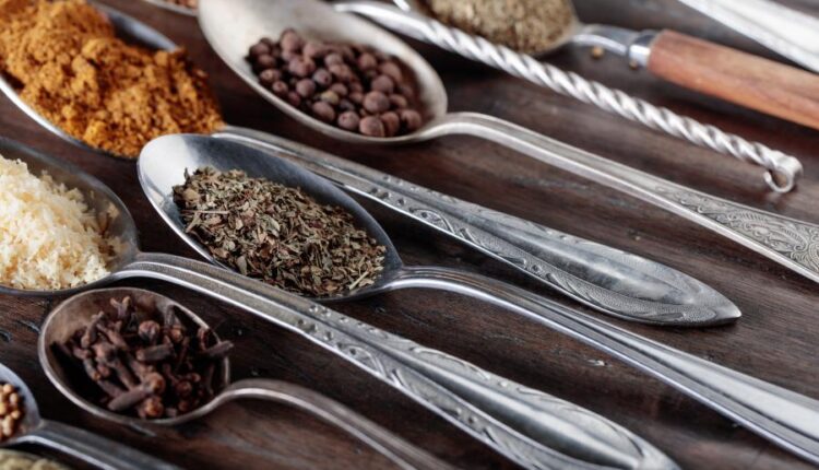 عکس استوک ادویه و ترشی جات   Fragrant spices and seasonings