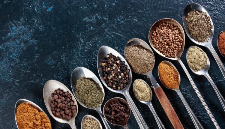 عکس استوک ادویه و ترشی جات   Fragrant spices and seasonings