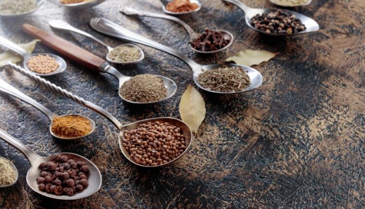 عکس استوک ادویه و ترشی جات   Fragrant spices and seasonings