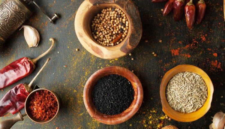 عکس استوک ادویه و ترشی جات   Fragrant spices and seasonings