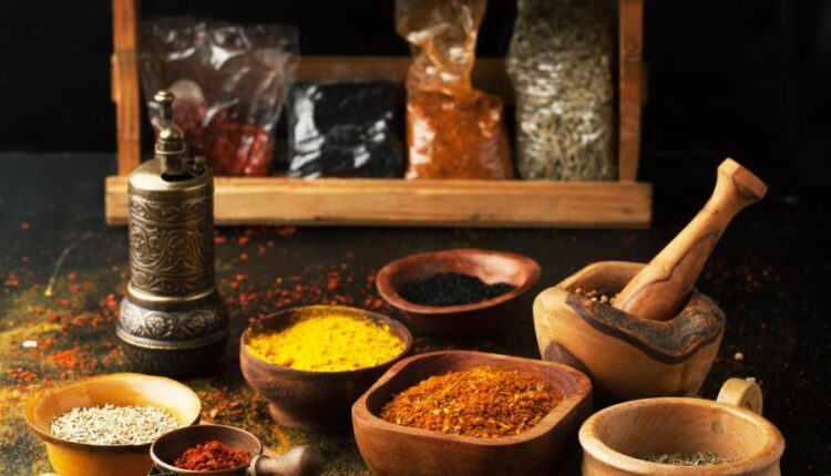 عکس استوک ادویه و ترشی جات   Fragrant spices and seasonings