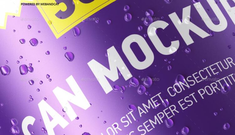 موکاپ قوطی نوشابه   330ml Can Mockup Set