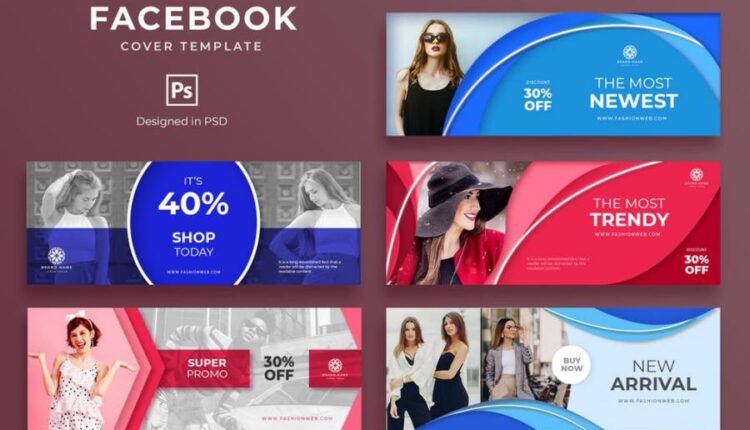 فایل لایه باز بنر سایت با موضوع فشن   Fashion Facebook