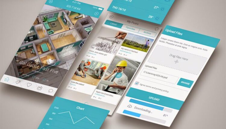 موکاپ نمایش اپلیکیشن موبایل   Mobile Application Mockup