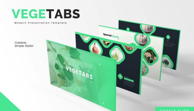 قالب های آماده اسلاید پاورپوینت با موضوع سبزیجات   Vegetabs