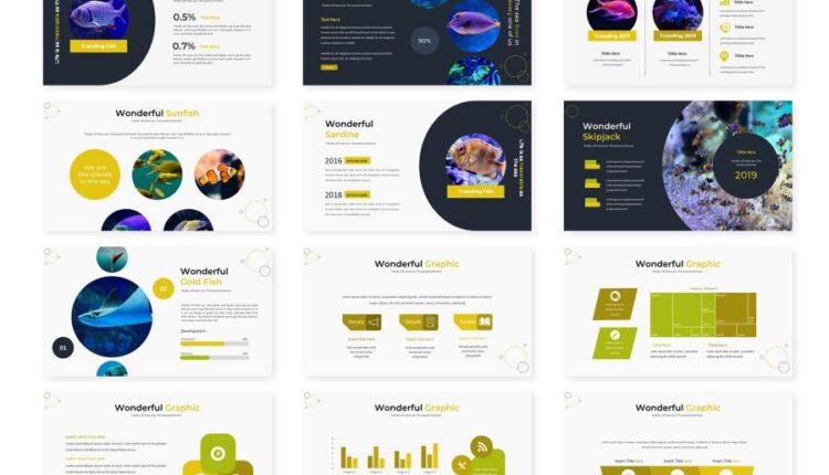 قالب آماده اسلاید پاورپوینت آکواریوم   Aquarium Powerpoint