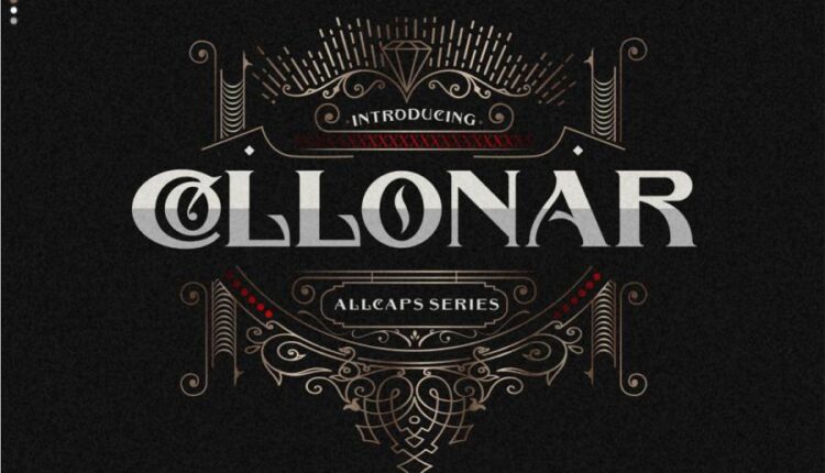 فونت انگلیسی نمایشی کلونار   Collonar Font