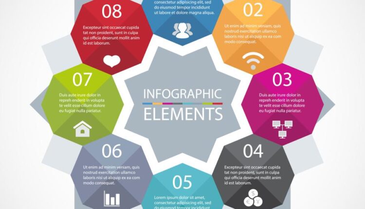مجموعه المان های طراحی اینفوگرافیک به صورت وکتور   infographics