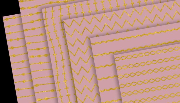 پترن های طلایی به صورت عکس و پی ان جی   Gold Patterns