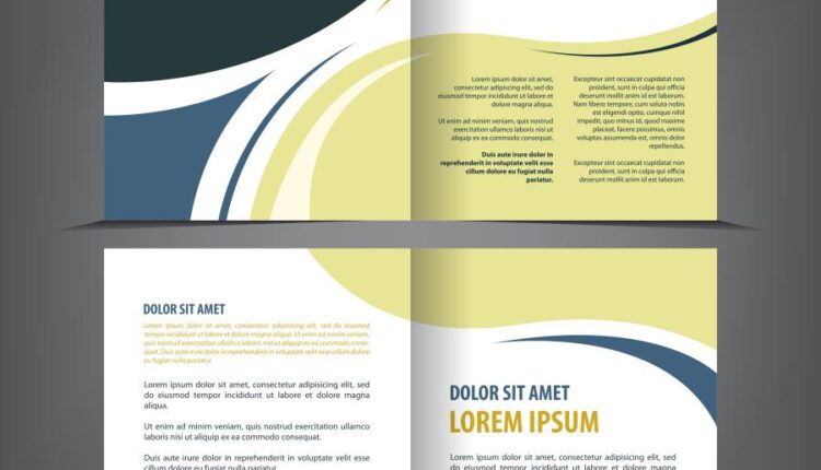 فایل لایه باز کاتالوگ و دفترچه های تبلیغاتی   Brochure design vector