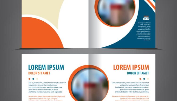 فایل لایه باز کاتالوگ و دفترچه های تبلیغاتی   Brochure design vector