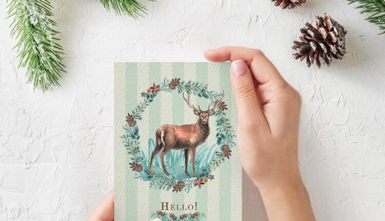 مجموعه کلیپ آرت عناصر طراحی جنگل   Wild Forest Watercolor