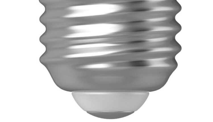 موکاپ لامپ کم مصرف ال ای دی   Matte LED Bulb Mockup