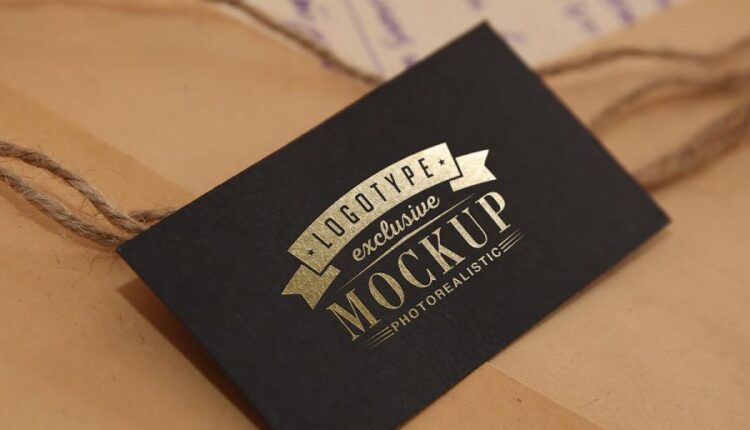 موکاپ کارت ویزیت طلاکوب و یووی موضعی   Photo Mock ups