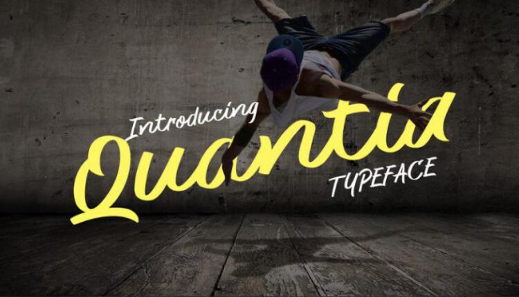 فونت انگلیسی نمایشی کوانتیا   Quantia Font