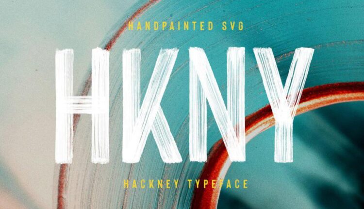 فونت انگلیسی نمایشی هاکنی   Hackney Font