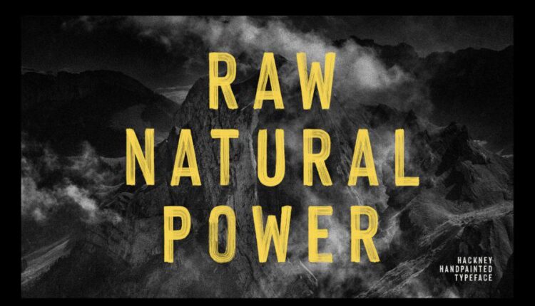 فونت انگلیسی نمایشی هاکنی   Hackney Font