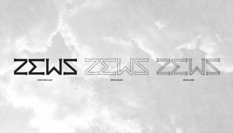 فونت انگلیسی نمایشی زیوس   Zews Font family