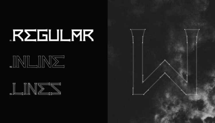 فونت انگلیسی نمایشی زیوس   Zews Font family