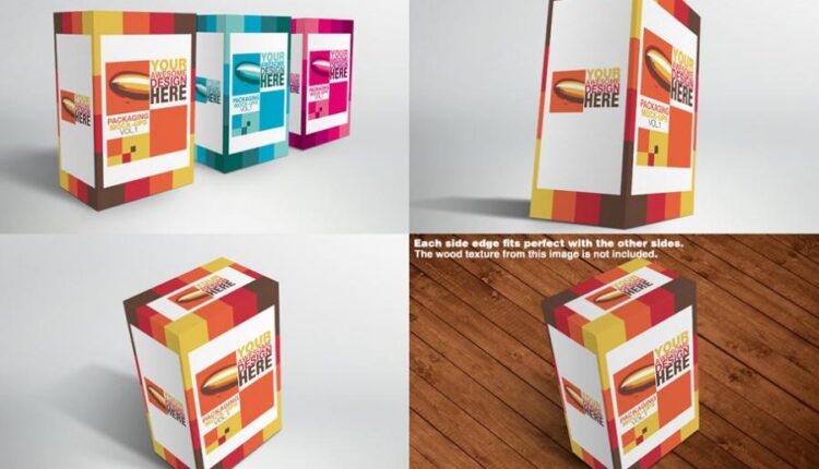 موکاپ بسته بندی جعبه ای   Packaging Mock ups
