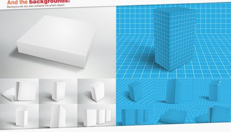 موکاپ بسته بندی جعبه ای   Packaging Mock ups