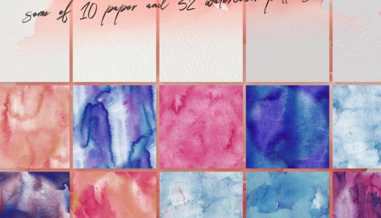 فایل لایه باز ساخت تصاویر آبرنگی   Watercolor Creator