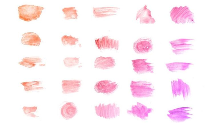 50 براش آبرنگی برای فتوشاپ   Watercolor Brush