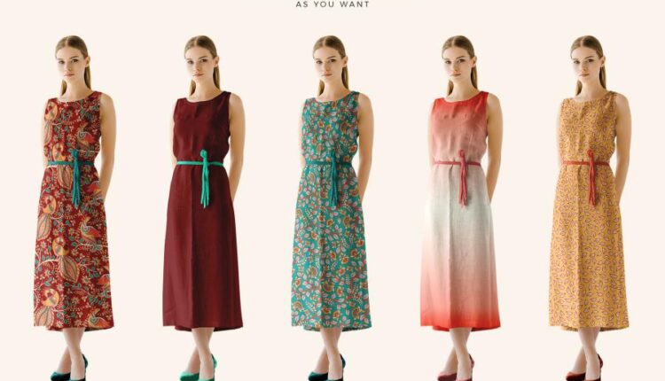 موکاپ لباس مجلسی تابستانی   Women’s Dress Mockup