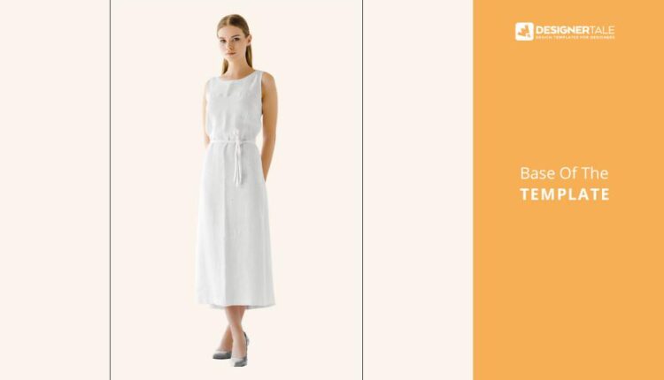 موکاپ لباس مجلسی تابستانی   Women’s Dress Mockup