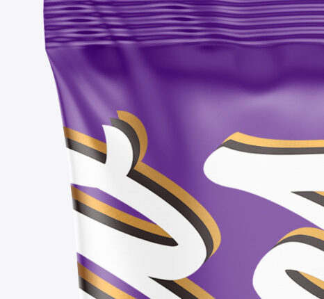 موکاپ بسته بندی شکلات   Matte Stick Sachet Mockup