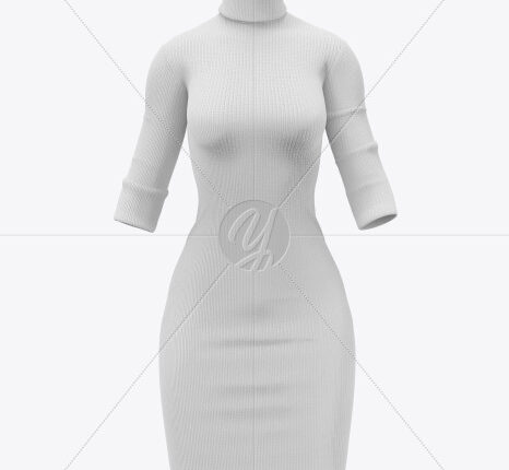 موکاپ لباس زمستانی زنانه   Dress Mockup