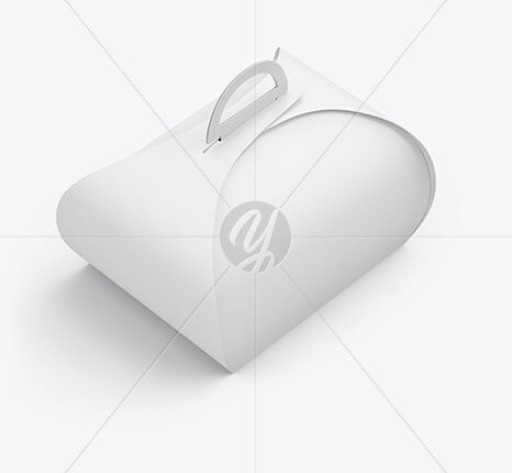 موکاپ بسته بندی کیک و شیرینی   Paper Cake Box Mockup