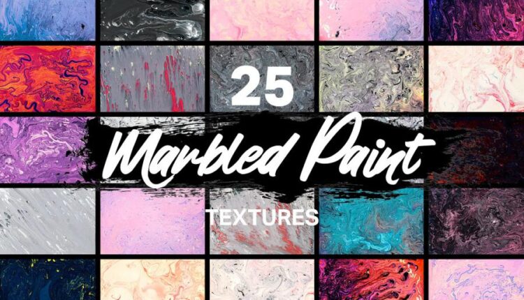 25 تکسچر بافت های رنگ سنگ مرمر   Real Marbled Textures