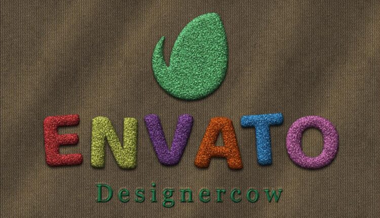 افکت نوشته دوخته شده   GraphicRiver   Fabric Text Effects